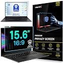 VINTEZ 15.6 Inch 16:9 Privacy Screen for Computer Monitor and Laptop - Anti Glare Protector Film Blue Light Filter Eye Protection - Computer Screen Privacy Shield, [1 Pack]