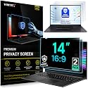 VINTEZ [2 Pack] 14 Inch 16:9 Privacy Screen for Computer Monitor and Laptop - Anti Glare Protector Film Blue Light Filter Eye Protection - Computer Screen Privacy Shield