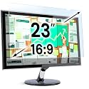 VINTEZ 23 inch Blue Light Blocking Screen Protector Panel for 16:9 Widescreen Computer Monitor and Laptop - PC Anti-UV Eye Protection Filter Film - Anti-Scratch Diagonal Frame Shield [1 Pack]