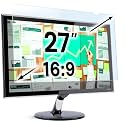 VINTEZ 27 inch Blue Light Blocking Screen Protector Panel for 16:9 Widescreen Computer Monitor and Laptop - PC Anti-UV Eye Protection Filter Film - Anti-Scratch Diagonal Frame Shield [1 Pack]
