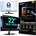VINTEZ Acrylic 22 Inch Computer Privacy Screen Filter for Widescreen Computer Monitors - 19.3" x 12.5" (490 x 317mm) - Monitor Frame Hanging Type