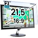 VINTEZ Blue Light Screen Protector for 21.5 Inch Computer Monitor and Laptop – Anti-UV Blue Light Blocking Film for Desktop PC, Eye Protection Filter, 19.3" x 11.3", 2 Pack