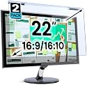 VINTEZ Blue Light Screen Protector for 22 Inch Computer Monitor and Laptop – Anti-UV Blue Light Blocking Film for Desktop PC, Eye Protection Filter, 19.2" x 12.4", 2 Pack