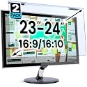 VINTEZ Blue Light Screen Protector for 23, 23.6, 23.8, 24 Inch Computer Monitor and Laptop – Anti-UV Blue Light Blocking Film for Desktop PC, Eye Protection Filter, 21.2" x 13.4", 2 Pack