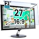 VINTEZ Blue Light Screen Protector for 27 Inch Computer Monitor and Laptop – Anti-UV Blue Light Blocking Film for Desktop PC, Eye Protection Filter, 24" x 14", 2 Pack