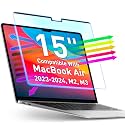 VINTEZ Magnetic Blue Light Screen Protector Compatible With MacBook Air 15" 2023, 2024, 2025, M2, M3, M4 Anti Blue Light Blocking Filter for Laptop