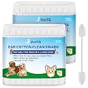 VinTS 100PCS Cotton Dog Ear Cleaning Swabs,Gourd-Shaped Swabs for Dogs&amp;Cats