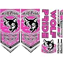Vinyl Cricket Bat Sticker (Wild Cricket Bat Sticker, Pink)