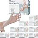 Vinyl Exam Gloves - Disposable &amp; Powder Free Gloves for Hand Protection, Food Safe, Medical Use