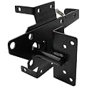 Vinyl Gate Latch Black (for Vinyl, Wood, PVC etc Fencing) Fence Gate Latch w/Mounting Hardware - Gate Latches Have a 90 Degree Bracket Resulting in a Positive Latch to Gate Connection