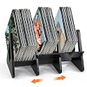 Vinyl Record Storage,Expandable & Detachable Bamboo Tabletop Book Shelf