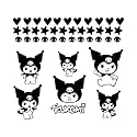 Vinyl Wall Art Decal - Kuromi - 7" x 9" Each - Trendy Cool Fun Anime Inspiring Design Sticker for Home Kids Room Playground Gaming Room Playroom Comics Storefront Decor