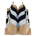 Viola's Secret 6 Pack of Color Print T-Shirt Bras B Cup C Cup and D Cup