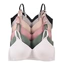Viola's Secret 6 Pack of Color Print T-Shirt Bras B Cup C Cup and D Cup