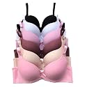 Viola's Secret 6 Pack of Color Print T-Shirt Bras B Cup C Cup and D Cup
