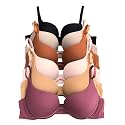 Viola's Secret 6 Pack of Color Print T-Shirt Bras B Cup C Cup and D Cup