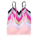 Viola's Secret 6 Pack of Color Print T-Shirt Bras B Cup C Cup and D Cup