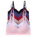 Viola's Secret 6 Pack of Color Print T-Shirt Bras B Cup C Cup and D Cup