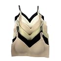 Viola's Secret 6 Pack of Color Print T-Shirt Bras B Cup C Cup and D Cup