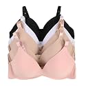 Viola's Secret 6 Pack of Color Print T-Shirt Bras B Cup C Cup and D Cup