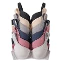 Viola's Secret 6 Pack of Color Print T-Shirt Bras B Cup C Cup and D Cup