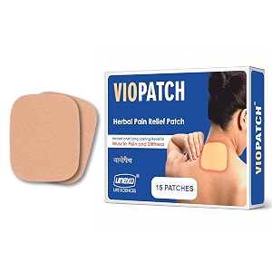 viopatch herbal pain relief patch - pack of 15 patches  instant relief from muscular pain amp joint pain natural pain relief patches  no side effects