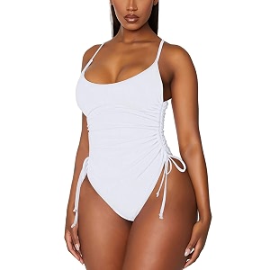 Viottiset Womens Ruched High Cut One Piece