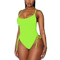 Viottiset Women39s Ruched High Cut One Piece