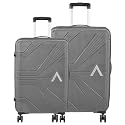 VIP Aristocrat Phantom Set of 2 Hard Polyproplyene Trolley Luggage Bags (Cabin + Medium) 8W 7 Years Warranty (Ocean Blue)