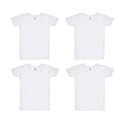VIP Bonus JR 100% Cotton Round Neck Half Sleeve Innerwear Baniyan Vest Combo Set for Kids, White