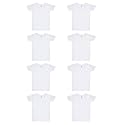 VIP Bonus JR 100% Cotton Round Neck Half Sleeve Innerwear Baniyan Vest Combo Set for Kids, White