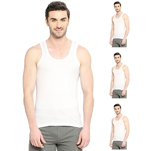 vip cool finish vest 100 cotton sleeveless regular fit stay fresh 247 innerwear vest combo set for mens white