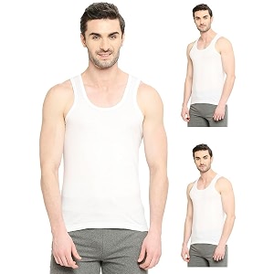 vip cool finish vest 100 cotton sleeveless regular fit stay fresh 247 innerwear vest combo set for mens white