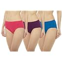 VIP Women's Cotton Solid Hipster Panties (Pack of 3) (Intimate_Plain)