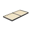 VIPSHOW 2 Inch Twin Sag-Proof Wooden Slats Box Spring with Round Corners