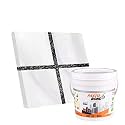 Vipul SILVER SPARKLE Epoxy Grout 1 kg All GLITTER SILVER Colors Available (Brand-Fastobond) (5 KG, BLACK SILVER SPARKLE)