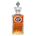 Virginia Tech (Hokies) Heritage Decanter with 3D Stopper | 25 OZ Liquor Pourer | Expertly Crafted Pewter Glass