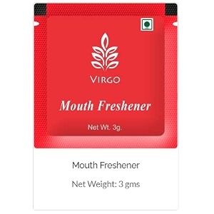 virgo mouth freshener sachets 3g x 200  mukhwas mini pouches  hygienic amp travel-friendly  perfect after-meal refreshment for restaurants hotels offices amp travel