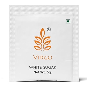 virgo white sugar sachets sugar pouch for instant sweetness in tea coffe milk beverages easy to carry and keep sugar fresh 5g x 200nos