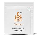 Virgo White Sugar Sachets, Sugar Pouch For Instant Sweetness in Tea, Coffe, Milk, Beverages, Easy to Carry and Keep Sugar Fresh (5g x 200nos)