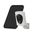 VIRTAVO 2K Wireless Security Camera Outdoor Home WiFi Surveillance Cam, Battery Powered,3W Solar Panel,Color Night Vision,AI Motion Detection,2‑Way Audio,IP66 Weatherproof,SD Card & No Subscription