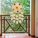 Fine Quality Net Fabric Dream Catcher for Wall Decor, Balcony/Living Room Decor, Big 12 Inch Ring, 2 Pcs, Color- Cream, Wedding, Sangeet/Mehandi, Party Decoration Items, Event Decoration