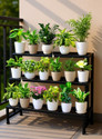 VIRUSHKA AND VIRUSHKA 3 STEP PLANTER STAND FLOWER POT STAND Plant Container Set