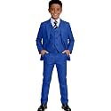 Visaccy Boys Formal Suit Slim Fit Tuxedo Suits for Kids Ring Bearer Outfit