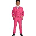 Visaccy Boys Formal Suit Slim Fit Tuxedo Suits for Kids Ring Bearer Outfit