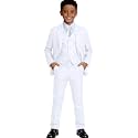 Visaccy Boys Formal Suit Slim Fit Tuxedo Suits for Kids Ring Bearer Outfit