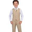 Visaccy Boys Formal Suit Slim Fit Tuxedo Suits for Kids Ring Bearer Outfit