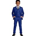 Visaccy Boys Formal Suit Slim Fit Tuxedo Suits for Kids Ring Bearer Outfit