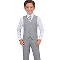 Visaccy Boys Formal Suit Slim Fit Tuxedo Suits for Kids Ring Bearer Outfit