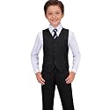 Visaccy Boys Formal Suit Slim Fit Tuxedo Suits for Kids Ring Bearer Outfit